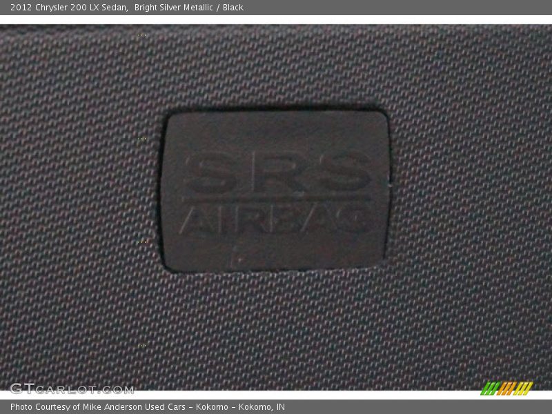 Bright Silver Metallic / Black 2012 Chrysler 200 LX Sedan