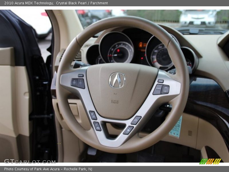 Crystal Black Pearl / Parchment 2010 Acura MDX Technology