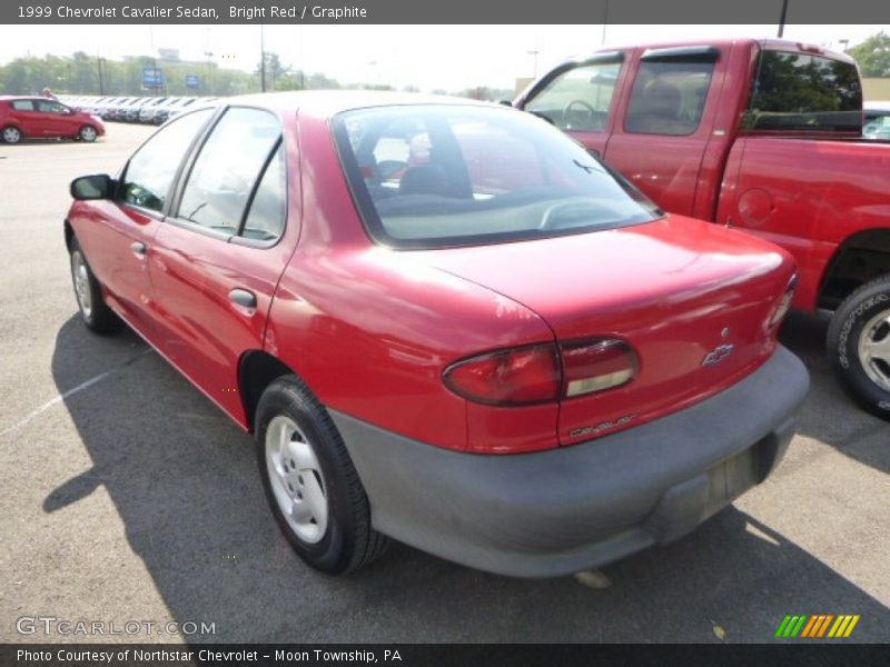 Bright Red / Graphite 1999 Chevrolet Cavalier Sedan