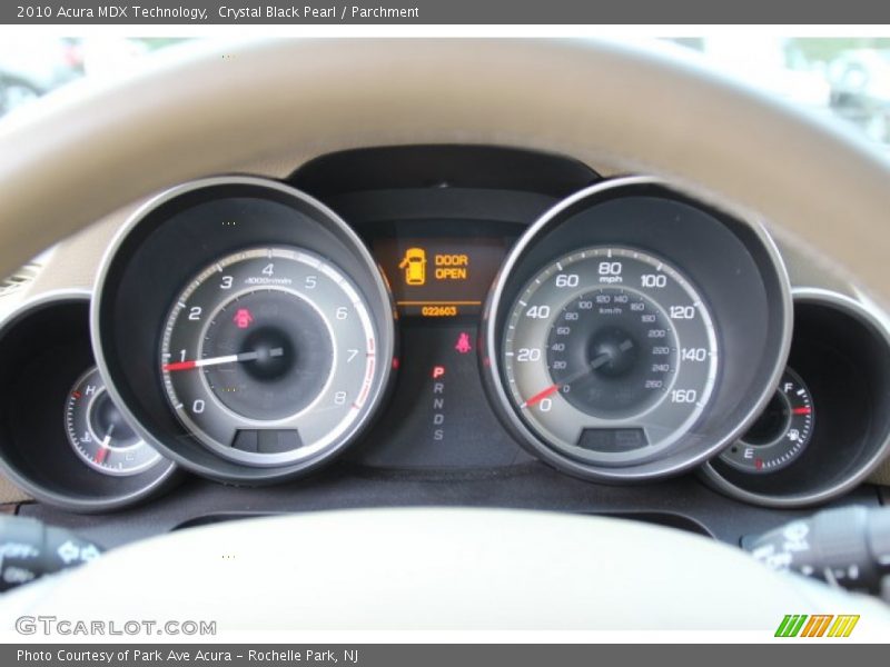 Crystal Black Pearl / Parchment 2010 Acura MDX Technology