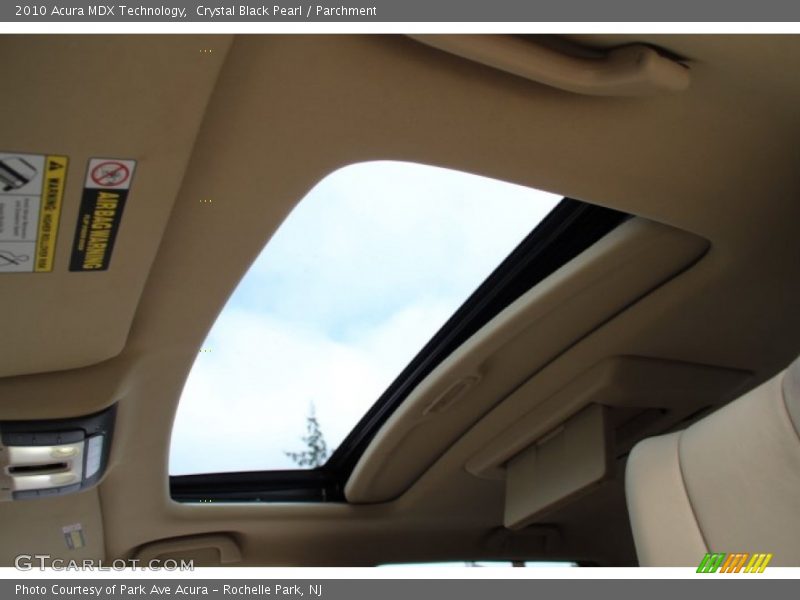 Crystal Black Pearl / Parchment 2010 Acura MDX Technology