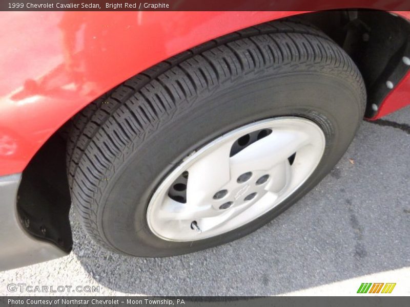 Bright Red / Graphite 1999 Chevrolet Cavalier Sedan