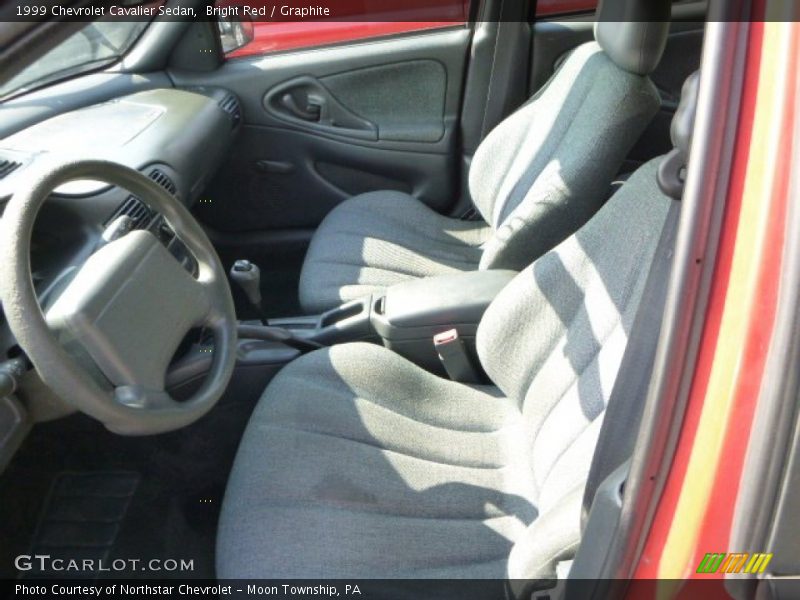 Bright Red / Graphite 1999 Chevrolet Cavalier Sedan