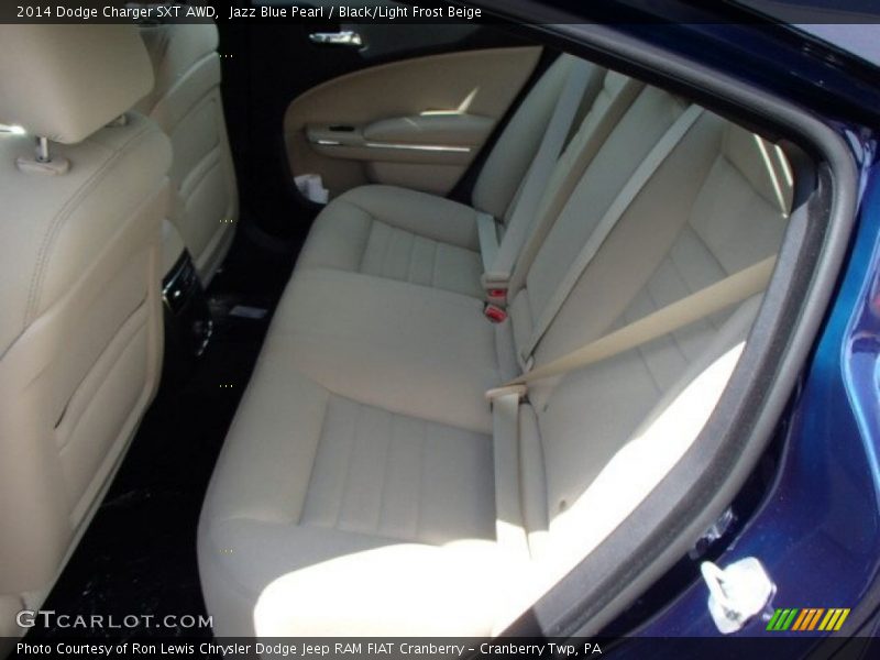 Jazz Blue Pearl / Black/Light Frost Beige 2014 Dodge Charger SXT AWD
