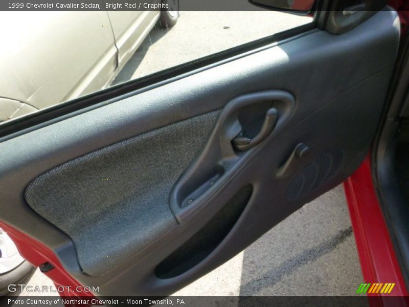 Bright Red / Graphite 1999 Chevrolet Cavalier Sedan