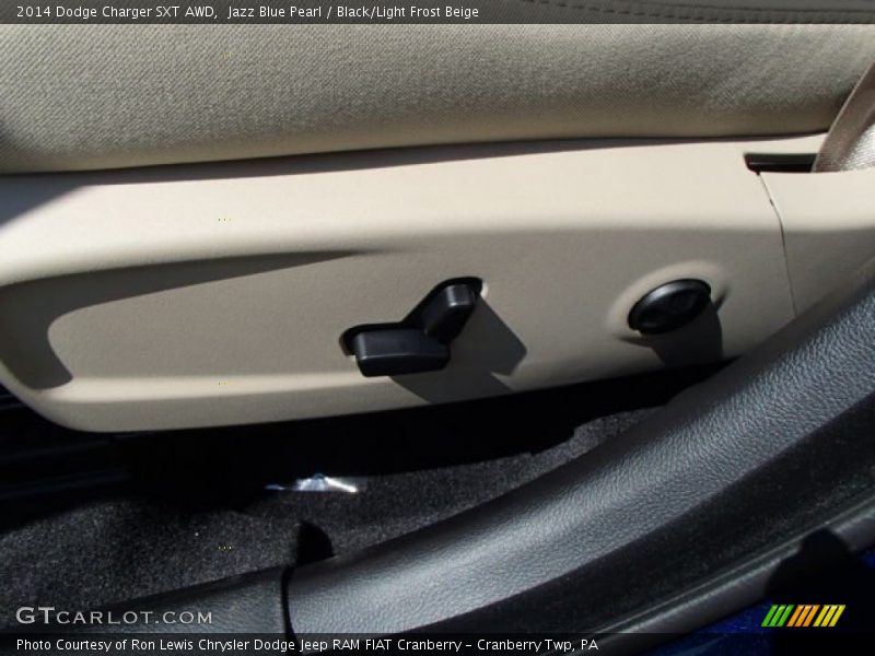 Jazz Blue Pearl / Black/Light Frost Beige 2014 Dodge Charger SXT AWD