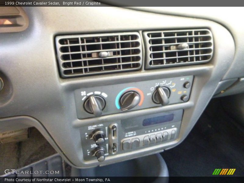 Bright Red / Graphite 1999 Chevrolet Cavalier Sedan