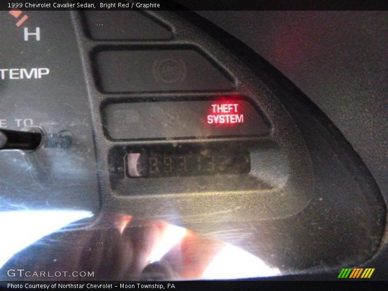 Bright Red / Graphite 1999 Chevrolet Cavalier Sedan