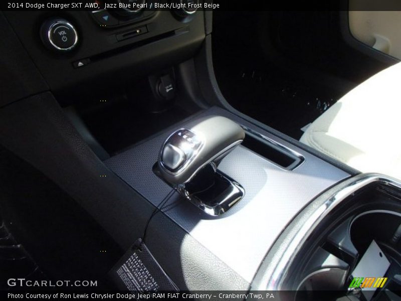 Jazz Blue Pearl / Black/Light Frost Beige 2014 Dodge Charger SXT AWD