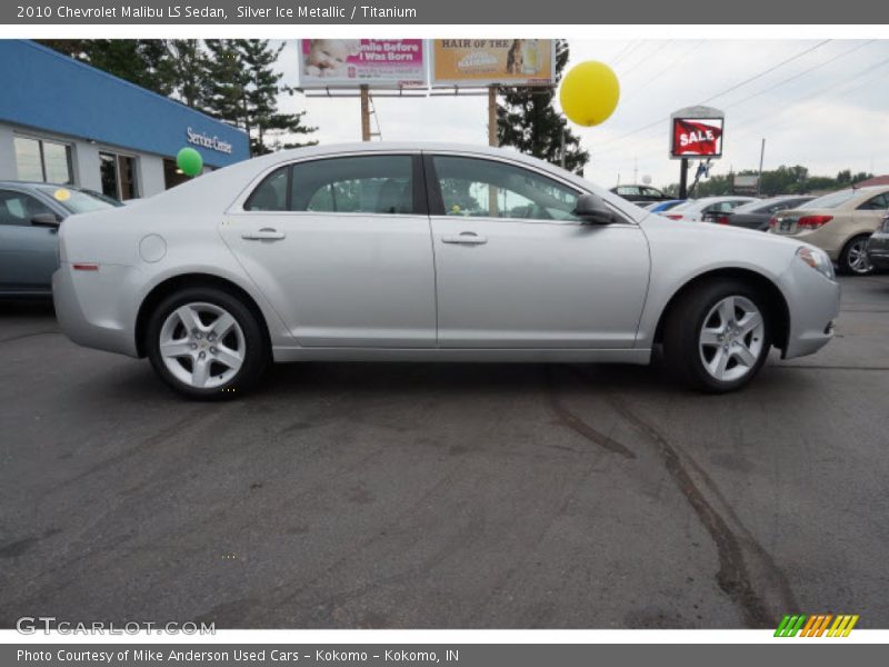 Silver Ice Metallic / Titanium 2010 Chevrolet Malibu LS Sedan