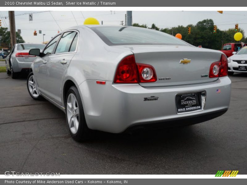 Silver Ice Metallic / Titanium 2010 Chevrolet Malibu LS Sedan