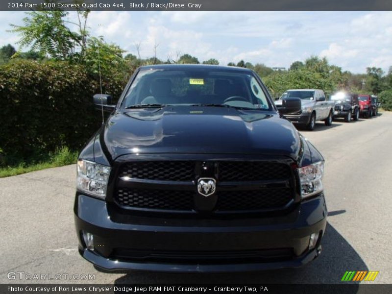 Black / Black/Diesel Gray 2014 Ram 1500 Express Quad Cab 4x4