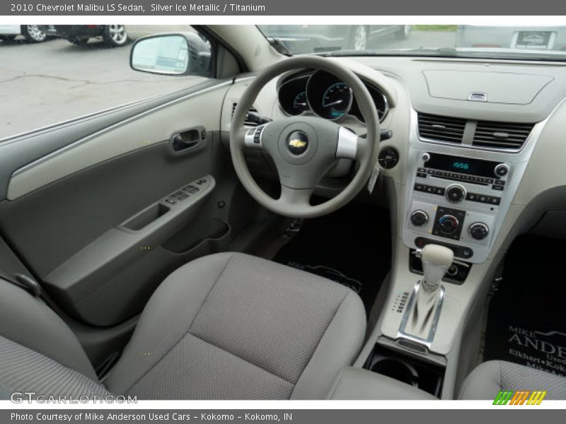 Silver Ice Metallic / Titanium 2010 Chevrolet Malibu LS Sedan