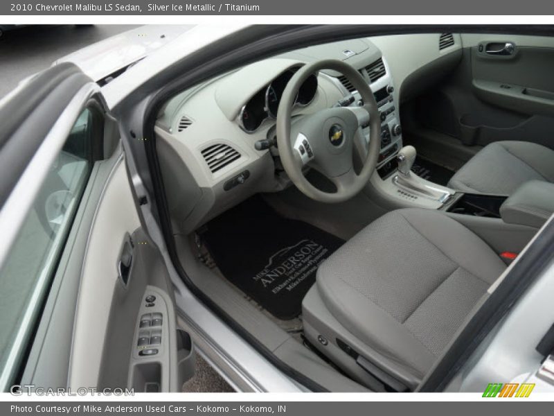 Silver Ice Metallic / Titanium 2010 Chevrolet Malibu LS Sedan