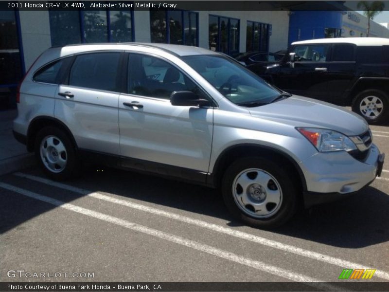 Alabaster Silver Metallic / Gray 2011 Honda CR-V LX 4WD