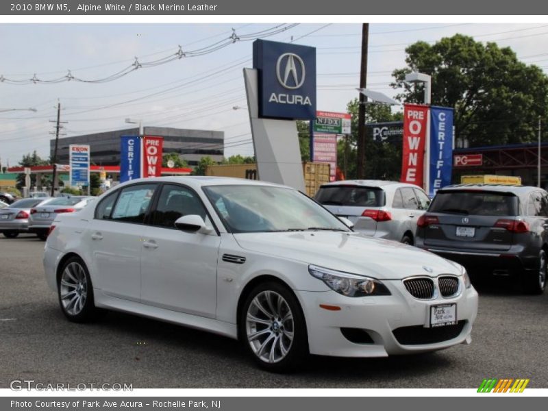 Alpine White / Black Merino Leather 2010 BMW M5