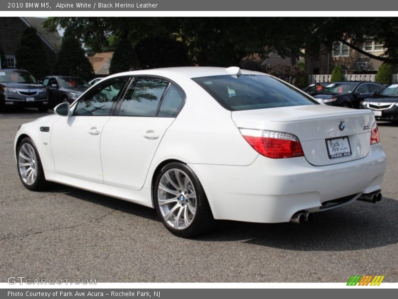 Alpine White / Black Merino Leather 2010 BMW M5