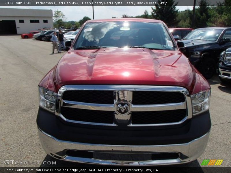 Deep Cherry Red Crystal Pearl / Black/Diesel Gray 2014 Ram 1500 Tradesman Quad Cab 4x4