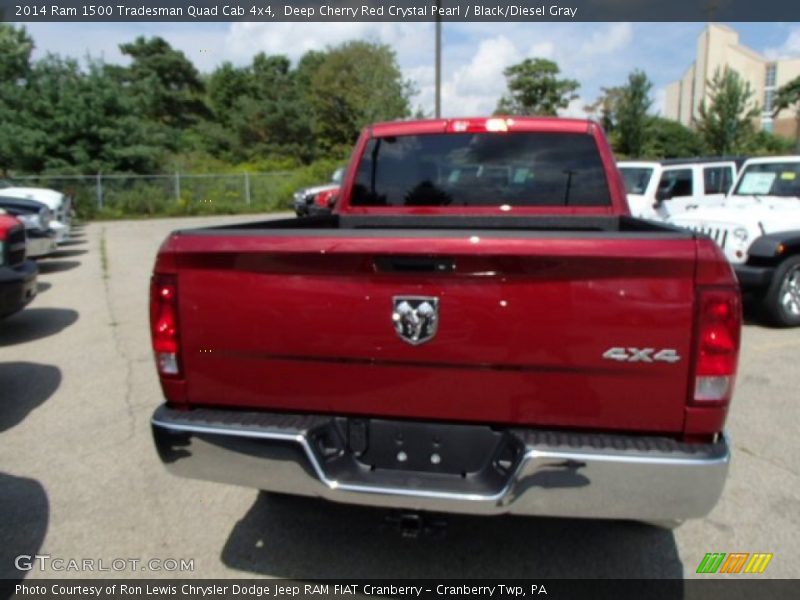 Deep Cherry Red Crystal Pearl / Black/Diesel Gray 2014 Ram 1500 Tradesman Quad Cab 4x4