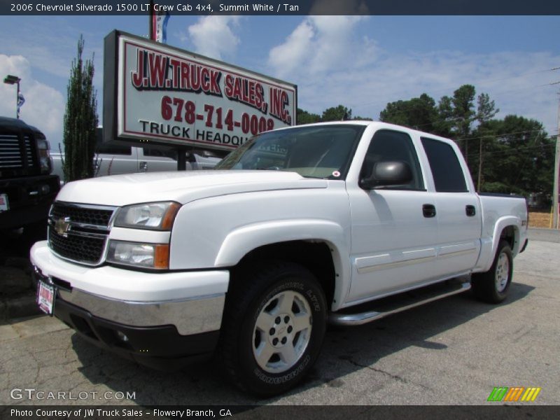 Summit White / Tan 2006 Chevrolet Silverado 1500 LT Crew Cab 4x4