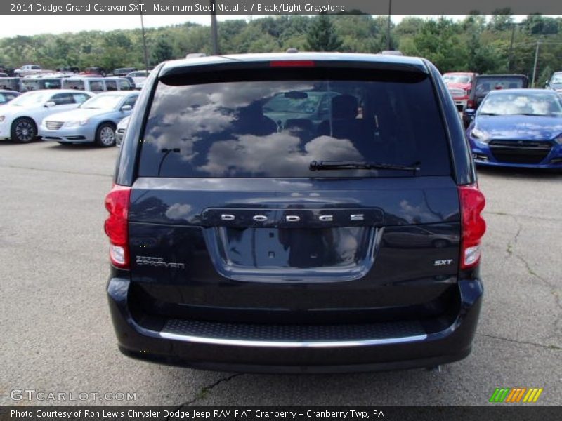 Maximum Steel Metallic / Black/Light Graystone 2014 Dodge Grand Caravan SXT