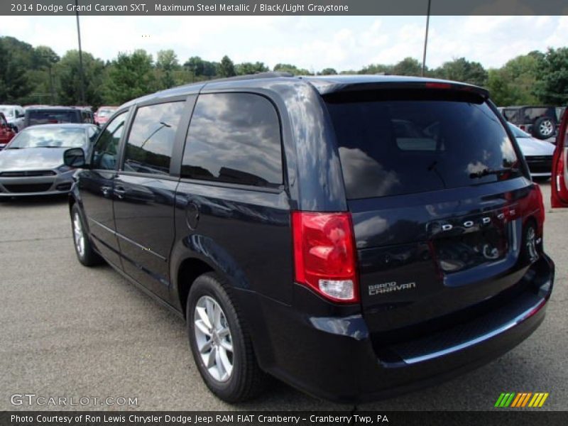 Maximum Steel Metallic / Black/Light Graystone 2014 Dodge Grand Caravan SXT