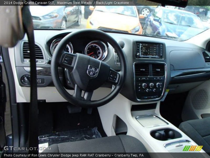 Maximum Steel Metallic / Black/Light Graystone 2014 Dodge Grand Caravan SXT