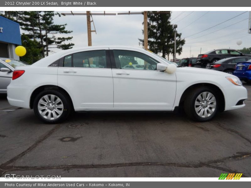 Bright White / Black 2012 Chrysler 200 LX Sedan