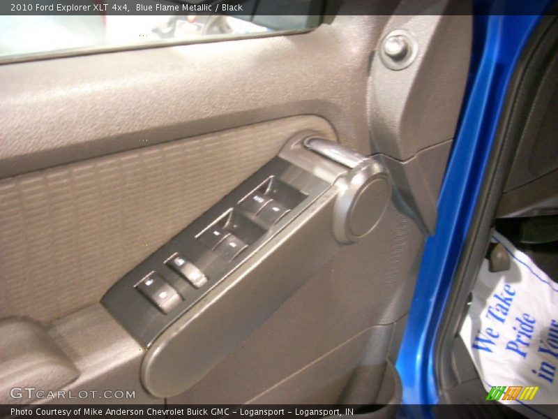 Blue Flame Metallic / Black 2010 Ford Explorer XLT 4x4