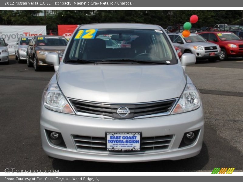 Magnetic Gray Metallic / Charcoal 2012 Nissan Versa 1.8 SL Hatchback