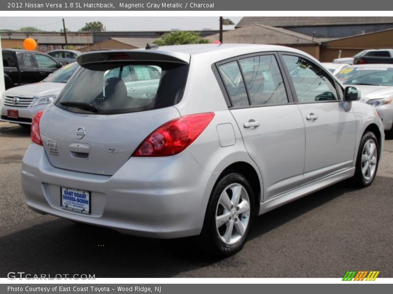 Magnetic Gray Metallic / Charcoal 2012 Nissan Versa 1.8 SL Hatchback