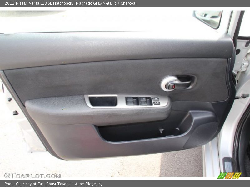 Magnetic Gray Metallic / Charcoal 2012 Nissan Versa 1.8 SL Hatchback