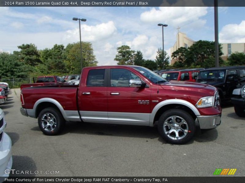  2014 1500 Laramie Quad Cab 4x4 Deep Cherry Red Crystal Pearl