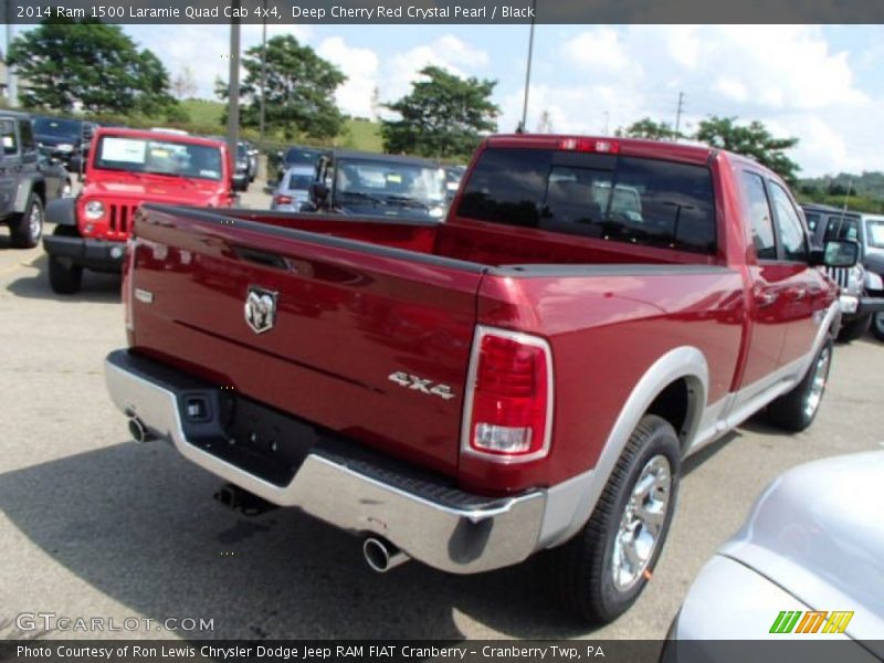 Deep Cherry Red Crystal Pearl / Black 2014 Ram 1500 Laramie Quad Cab 4x4