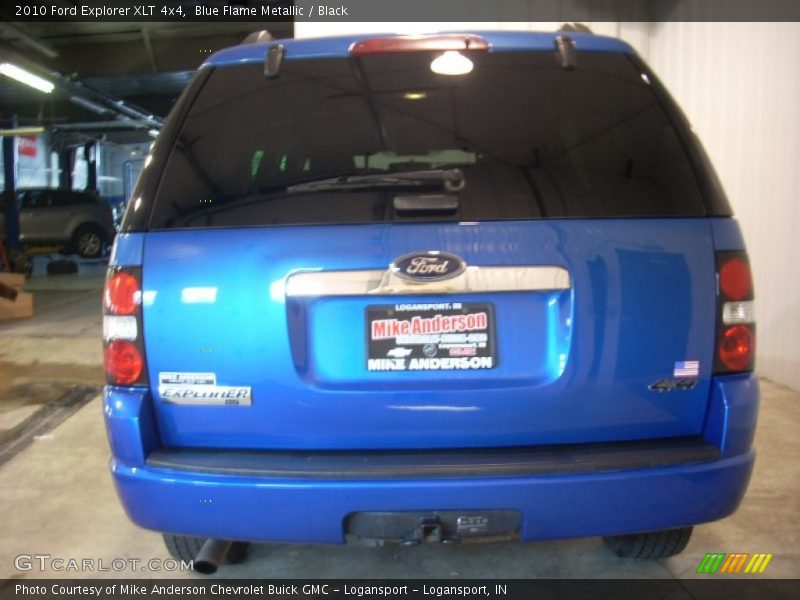 Blue Flame Metallic / Black 2010 Ford Explorer XLT 4x4