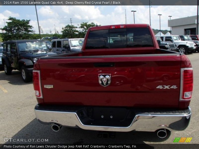Deep Cherry Red Crystal Pearl / Black 2014 Ram 1500 Laramie Quad Cab 4x4