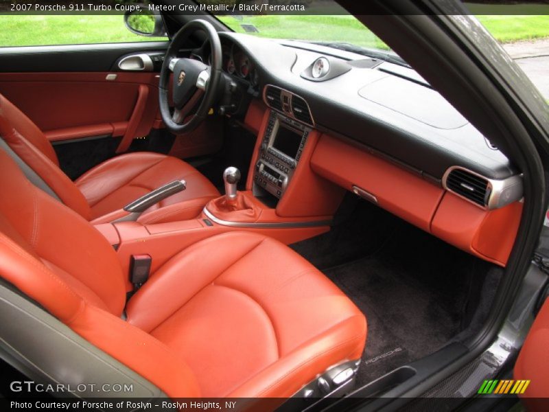 Meteor Grey Metallic / Black/Terracotta 2007 Porsche 911 Turbo Coupe