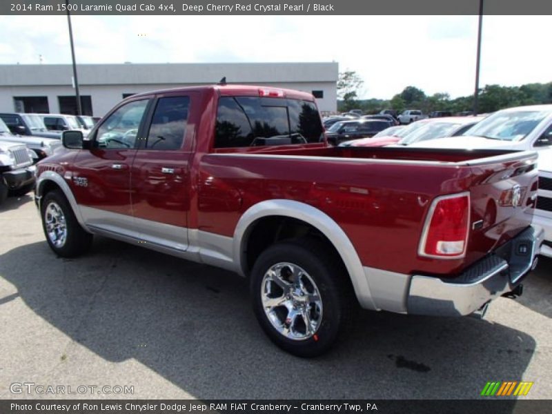 Deep Cherry Red Crystal Pearl / Black 2014 Ram 1500 Laramie Quad Cab 4x4