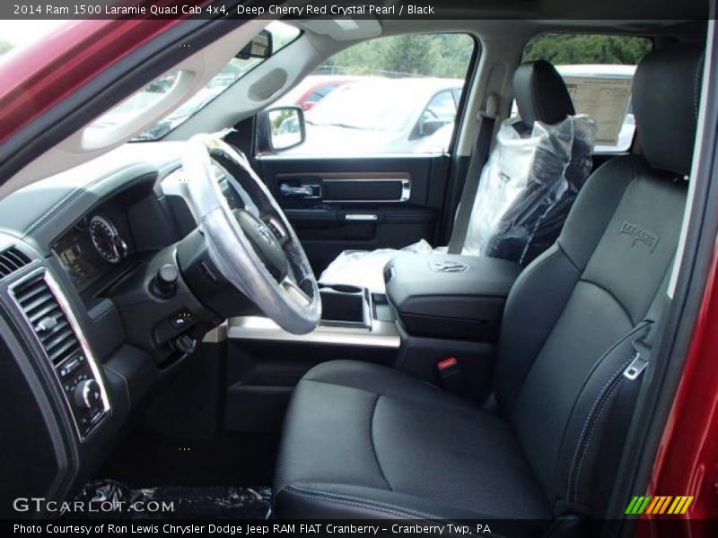 Front Seat of 2014 1500 Laramie Quad Cab 4x4