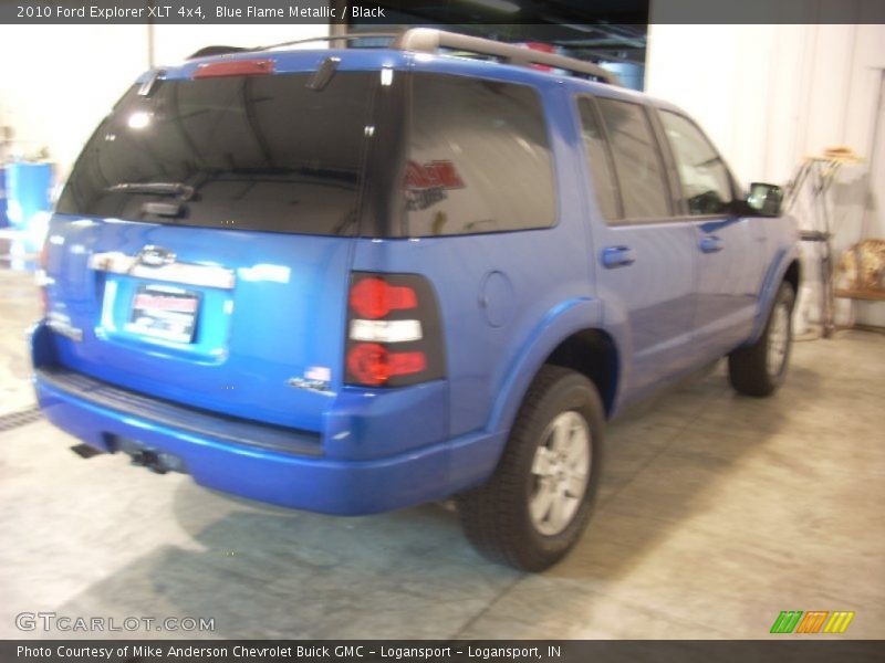 Blue Flame Metallic / Black 2010 Ford Explorer XLT 4x4
