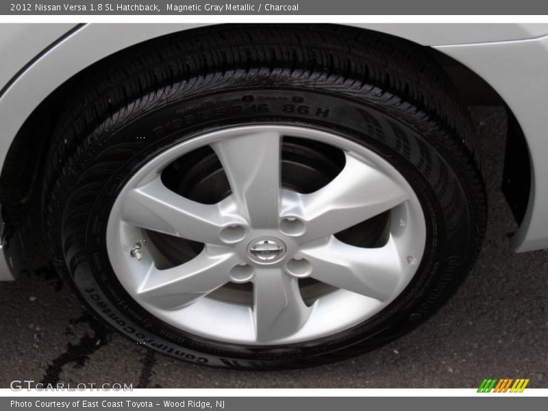 Magnetic Gray Metallic / Charcoal 2012 Nissan Versa 1.8 SL Hatchback