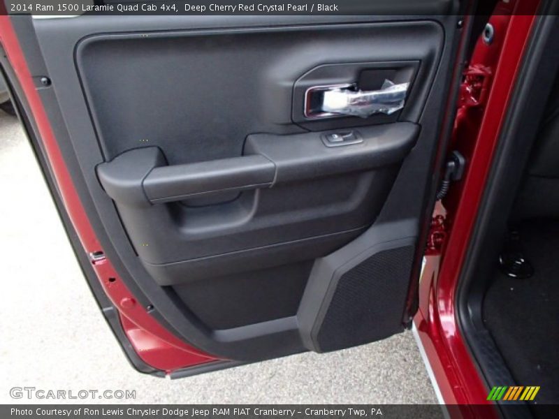 Deep Cherry Red Crystal Pearl / Black 2014 Ram 1500 Laramie Quad Cab 4x4