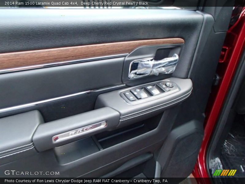 Deep Cherry Red Crystal Pearl / Black 2014 Ram 1500 Laramie Quad Cab 4x4
