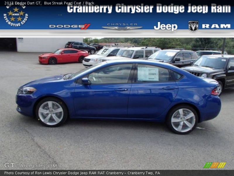 Blue Streak Pearl Coat / Black 2013 Dodge Dart GT