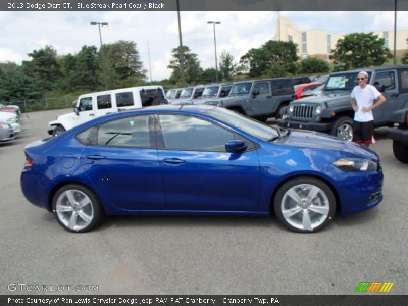 Blue Streak Pearl Coat / Black 2013 Dodge Dart GT