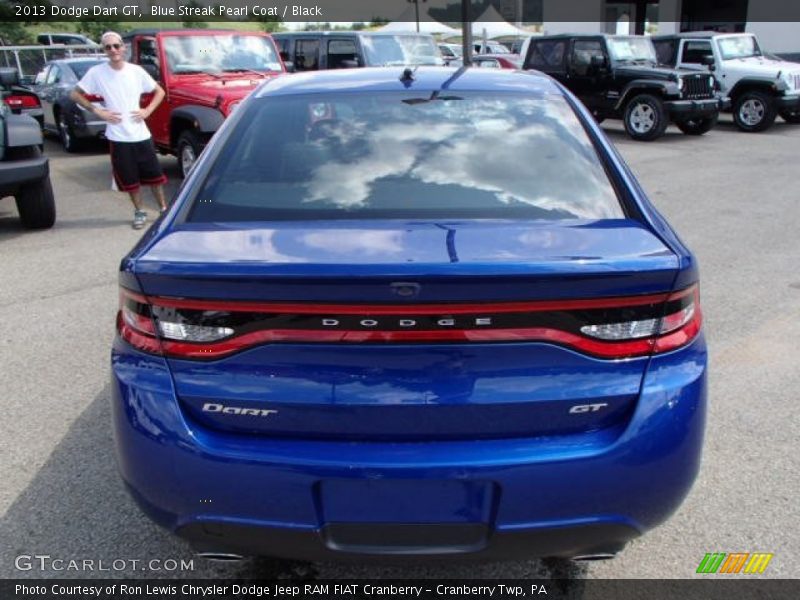 Blue Streak Pearl Coat / Black 2013 Dodge Dart GT