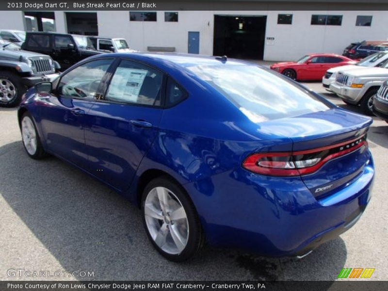 Blue Streak Pearl Coat / Black 2013 Dodge Dart GT
