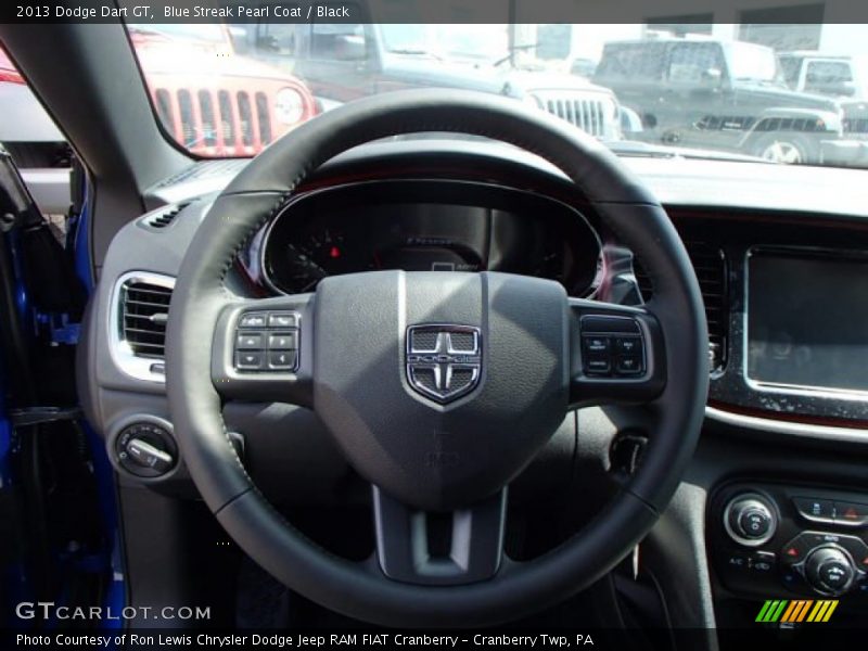 Blue Streak Pearl Coat / Black 2013 Dodge Dart GT