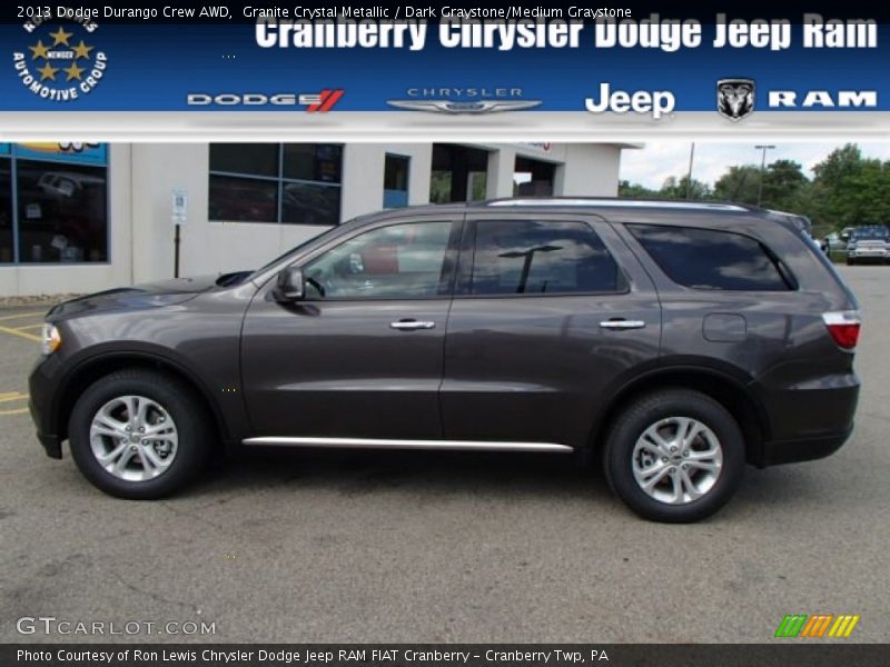 Granite Crystal Metallic / Dark Graystone/Medium Graystone 2013 Dodge Durango Crew AWD