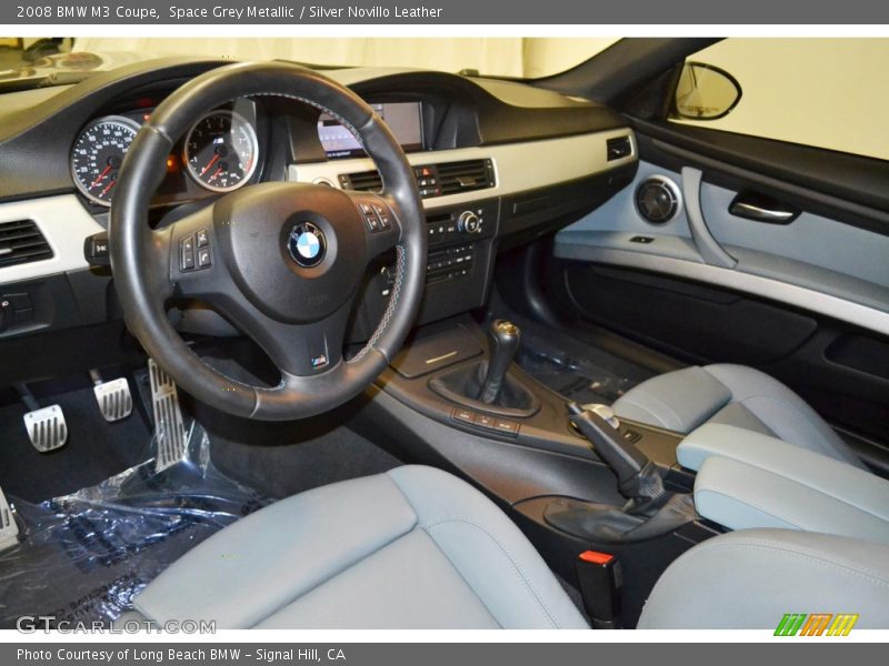 Space Grey Metallic / Silver Novillo Leather 2008 BMW M3 Coupe